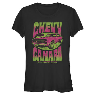 Chevy Camaro All American Muscle Junior's T-Shirt