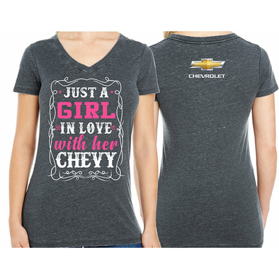 Girl In Love With Her Chevy Tee