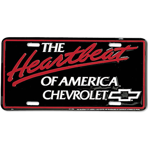 Heartbeat of America Chevrolet License Plate