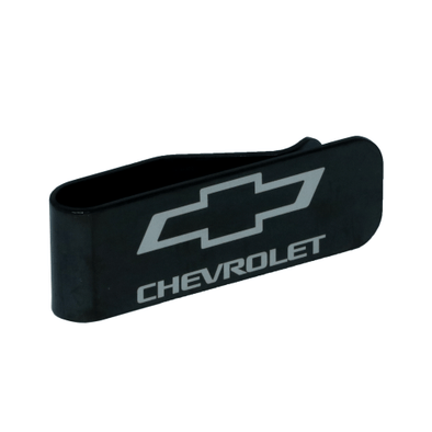 Chevrolet Bowtie Black Stainless Steel Money Clip