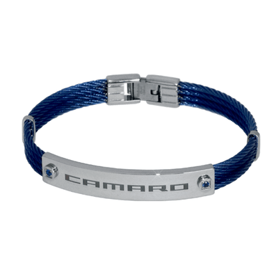 Camaro Blue Cable Ladies Bracelet