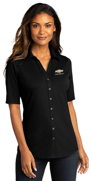 ladies-chevrolet-gold-bowtie-city-stretch-polo