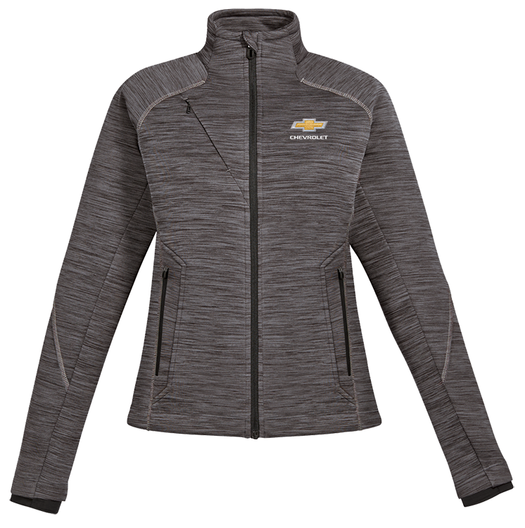 ladies-chevrolet-gold-bowtie-full-zip-bonded-fleece-jacket