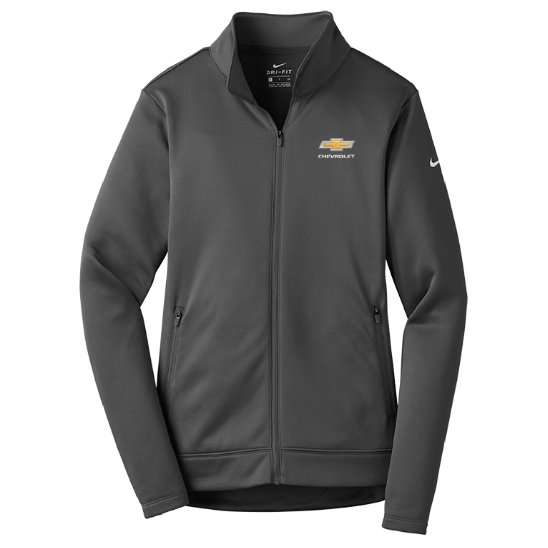 ladies-chevrolet-gold-bowtie-nike-therma-fit-full-zip-fleece