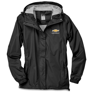Ladies Chevrolet Waterproof Hooded Packable Jacket