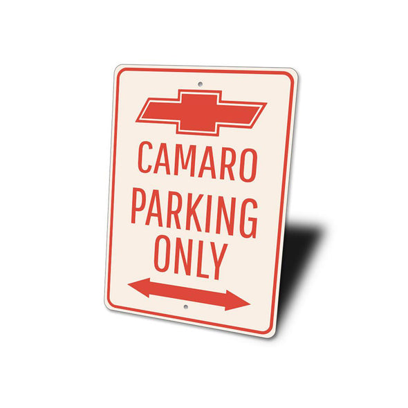 Camaro Parking Only - Aluminum Sign