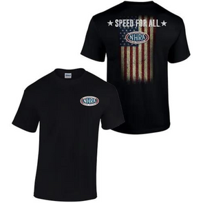 NHRA American Flag Speed For All T-Shirt