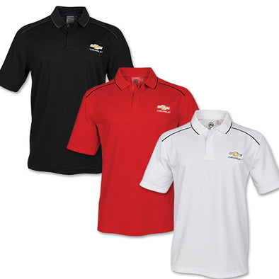 Chevrolet Men’s Gold Bowtie Endurance HD Polo