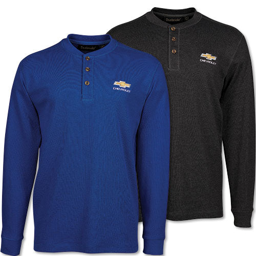 Men’s Chevrolet Gold Bowtie Henley T-Shirt