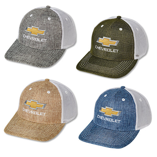 Chevrolet Gold Bowtie Canvas Hat / Cap