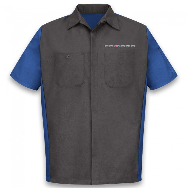Camaro Short Sleeve Crew Shirt - Black/Royal