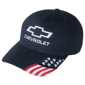 Chevrolet Bowtie Freedom American Flag Hat / Cap