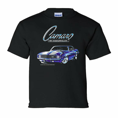 1969 Camaro Concept Black Tee - Youth