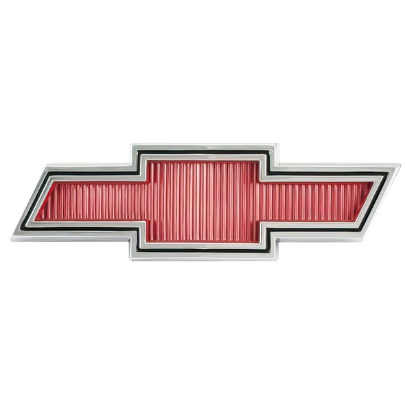 Vintage Red Chevy Bowtie Emblem Steel Sign