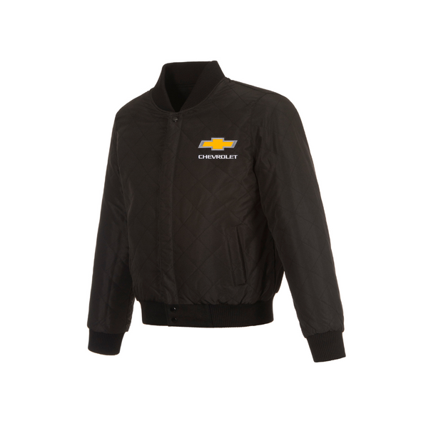 Chevy Men's Reversible Wool and Leather Jacket