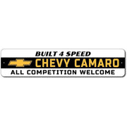 Camaro - Built 4 Speed - Aluminum Sign