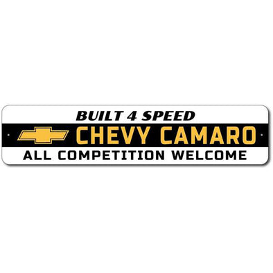 Camaro - Built 4 Speed - Aluminum Sign