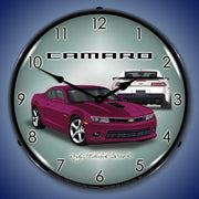 lighted-2014-ss-camaro-deep-magenta-clock