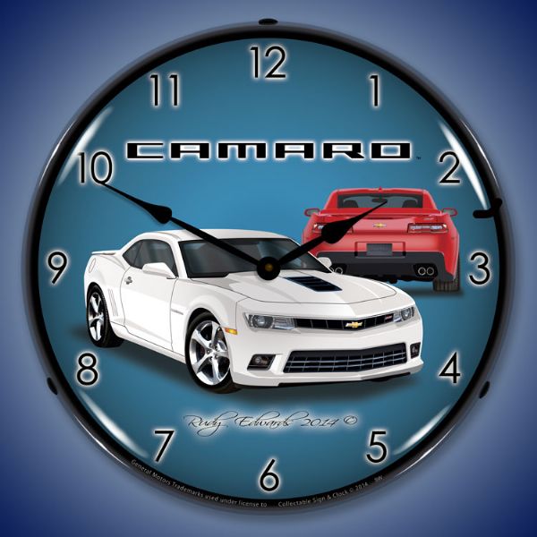 lighted-2014-ss-camaro-summit-white-clock