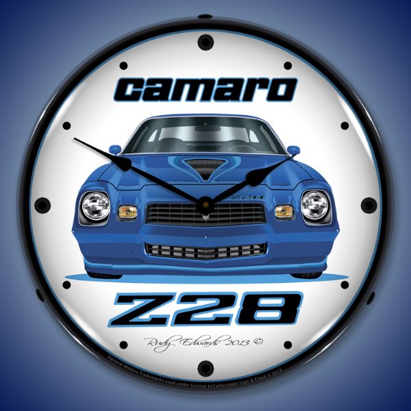 lighted-1979-z28-camaro-clock